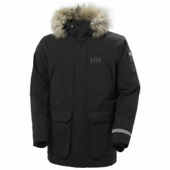 Kurtka uniwersalna męska Helly Hansen Reine Parka. Czarne kurtki Helly Hansen, m, bez wzorów, z syntetyku, z kapturem. Za 1,404.00 zł.