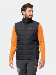 Jack Wolfskin Kamizelka Ather Down Vest 1207691 Czarny Regular Fit. Czarne kamizelki sportowe Jack Wolfskin, m, bez wzorów, z syntetyku, bez kaptura, outdoorowe. Za 389.99 zł.