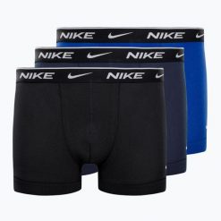 Bokserki męskie Nike Everyday Cotton Stretch Trunk 3 pary. Bokserki Nike, m, bez wzorów, z bawełny. Za 149.99 zł.