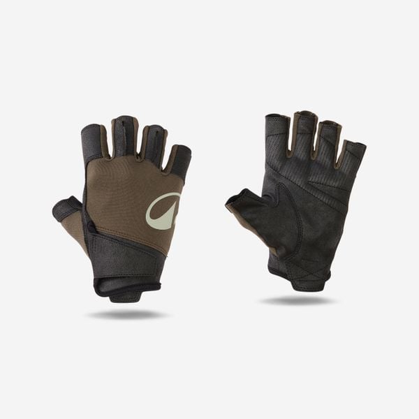 Rękawiczki do treningu siłowego Corength. Brązowe rękawiczki CORENGTH, bez wzorów, z materiału. Za 59.99 zł.