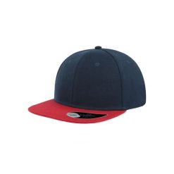 6panelowa Czapka Snap Back Flat Visor. Czarne czapki z daszkiem ATLANTIS, bez wzorów, z materiału. Za 53.99 zł.