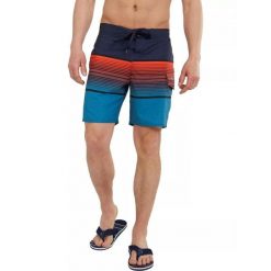 Krótkie spodenki plażowe męskie Fundango Salimu. Brązowe odzież kąpielowa Fundango, m, bez wzorów, sportowe. W wyprzedaży za 218.93 zł.