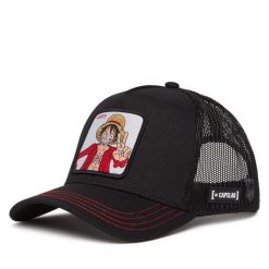 Czapka z daszkiem Capslab. Czarne czapki z daszkiem Capslab, bez wzorów. Za 119.99 zł.