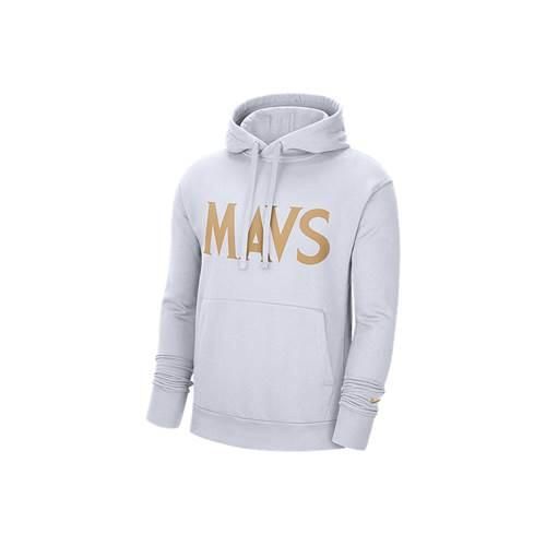 Bluza sportowa męska Nike Nba Dallas Mavericks City Edition. Białe bluzy z kapturem Nike, m, bez wzorów, z bawełny, z kapturem. Za 379.00 zł.
