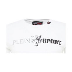 Plein Sport ROUND NECK BASIC Tshirt z nadrukiem white/black. T-shirty marki Plein Sport. Za 649.00 zł.