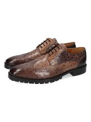 MELVIN & HAMILTON Skórzane trzewiki "Jeff 14" w kolorze brązowym rozmiar: 41. Brązowe botki sznurowane Melvin & Hamilton, bez wzorów, bez obcasa, bez zapięcia. Za 434.99 zł.