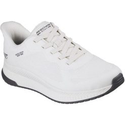Buty sportowe męskie Skechers Bobs Squad 4. Białe buty trekkingowe Skechers, bez wzorów, bez zapięcia, trekkingowe, skechers sport. Za 590.00 zł.