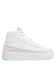 Adidas Sneakersy Znsored Hi IE9417 Biały. Białe buty sportowe casual Adidas, bez wzorów, ze skóry, bez zapięcia. Za 499.99 zł.