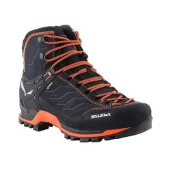 Buty Salewa Ms Mtn Trainer Mid GTX czarne. Czarne buty turystyczne Salewa, bez wzorów, z gore-texu, bez zapięcia, outdoorowe, gore-tex. Za 969.99 zł.