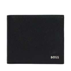 Portfel BOSS. Czarne portfele Boss, bez wzorów. Za 449.99 zł.