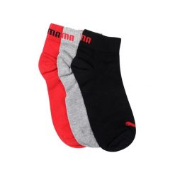 Skarpety męskie Puma QUARTER 3-PACK. Czarne skarpety Puma, bez wzorów. Za 41.99 zł.