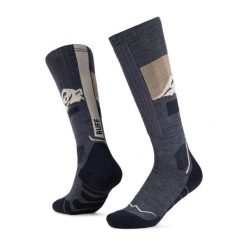 Skarpetki sportowe dla dorosłych Merino Heavyweight Over The Calf Socks. Niebieskie skarpetki sportowe Buff, bez wzorów, z elastanu. Za 159.99 zł.