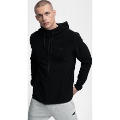 Polar męski PLM302 - głęboka czerń. Bluzy z polaru marki 4F. W wyprzedaży za 59.99 zł.