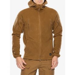 Kurtka polarowa Helikon-Tex Patriot Mk2. Brązowe kurtki Helikon-Tex, bez wzorów, z polaru, bez kaptura. Za 366.99 zł.