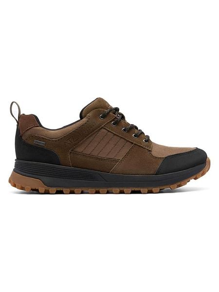 Clarks Skórzane buty trekkingowe "ATL Trek GTX" w kolorze oliwkowo-brązowym rozmiar: 41,5. Brązowe buty trekkingowe Clarks, bez wzorów, ze skóry, bez zapięcia. Za 244.80 zł.