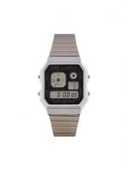 Casio Zegarek A130WE-1AEF Srebrny. Szare, cyfrowe zegarki Casio, srebrne. Za 249.99 zł.