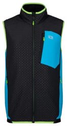 Męska kamizelka Loap Uxler niebieska. Niebieskie kamizelki sportowe 55PROTEC, na jesień, m, bez wzorów, z elastanu, bez kaptura, trekkingowe. Za 204.99 zł.