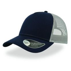 Czapka trucker bawełniana Atlantis Headwear Rapper. Niebieskie czapki z daszkiem 8C PLUS, bez wzorów, z bawełny. Za 52.15 zł.