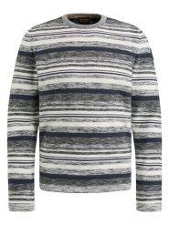 PME Legend Sweter w kolorze szaro-granatowym rozmiar: L. Niebieskie swetry nierozpinane PME Legend, l, bez wzorów, z bawełny, bez kołnierzyka, bez ramiączek. Za 215.71 zł.