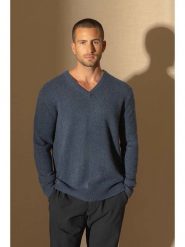Perfect Cashmere Kaszmirowy sweter "Enzo" w kolorze granatowym rozmiar: XXL. Niebieskie swetry nierozpinane Perfect Cashmere, xxl, bez wzorów, z kaszmiru, bez kołnierzyka, bez ramiączek. Za 672.95 zł.