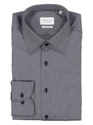 Eterna Koszula - Modern fit - w kolorze granatowo-szarym rozmiar: 44. Niebieskie koszule Eterna, bez wzorów, z bawełny, bez kołnierzyka, bez ramiączek. Za 131.12 zł.