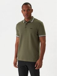 BOSS Polo Paddy 50469055 Khaki Regular Fit. Brązowe koszulki polo Boss, m, bez wzorów, z bawełny, bez kołnierzyka, bez ramiączek. Za 449.99 zł.