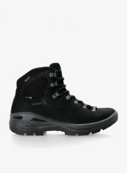 Buty zimowe męskie AKU Tribute Therm200 GTX. Czarne buty turystyczne Aku, na zimę, bez wzorów, z gore-texu, bez zapięcia, trekkingowe, gore-tex. Za 786.49 zł.