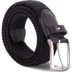 Pasek Męski TOMMY HILFIGER - Denton Elastic Belt 3.5 AM0AM04480 002. Czarne paski Tommy Hilfiger, bez wzorów, z materiału. W wyprzedaży za 119.00 zł.