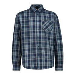 Koszula z długim rękawem z kieszenią CMP. Niebieskie koszule CMP, m, bez wzorów, bez kołnierzyka, bez ramiączek. Za 189.99 zł.