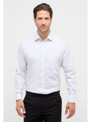 Eterna Koszula - Modern fit - w kolorze biało-zielonym rozmiar: 40. Białe koszule Eterna, bez wzorów, z bawełny, bez kołnierzyka, bez ramiączek. Za 113.63 zł.