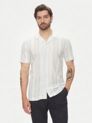 Lindbergh Koszula 30-203419 Błękitny Relaxed Fit. Niebieskie koszule Lindbergh, m, bez wzorów, z bawełny, bez kołnierzyka, bez ramiączek. Za 209.99 zł.