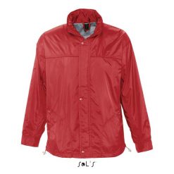 Windbreaker Sol's Mistral. Czerwone kurtki przeciwdeszczowe SOL'S, m, bez wzorów, bez kaptura. Za 209.50 zł.