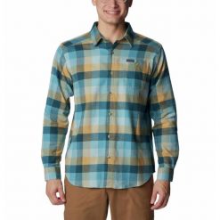 Koszula Męska Columbia Cornell Woods Flannel Long Sleeve Shirt. Brązowe koszule Columbia, m, bez wzorów, bez kołnierzyka, bez ramiączek. Za 269.00 zł.