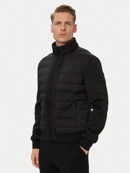 Guess Kurtka przejściowa Z6YL09 W3515 Czarny Regular Fit. Czarne kurtki Guess, m, z aplikacjami, z syntetyku, bez kaptura. Za 694.99 zł.