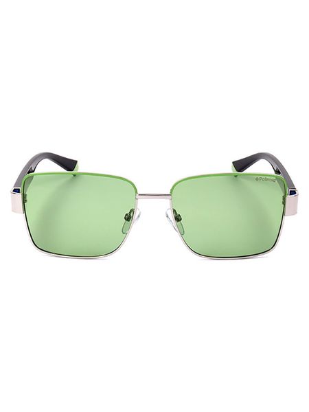 Polaroid Męskie okulary przeciwsłoneczne w kolorze czarno-zielonym rozmiar: 54. Czarne okulary przeciwsłoneczne Polaroid. Za 105.14 zł.