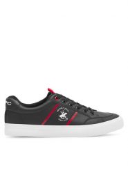 Beverly Hills Polo Club Sneakersy M-SS24-3C012 Czarny. Czarne buty sportowe casual Beverly Hills Polo Club, bez wzorów, ze skóry, bez zapięcia. Za 159.99 zł.
