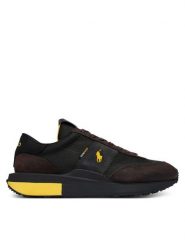 Polo Ralph Lauren Sneakersy Train 89 PP 809P15710002 Czarny. Czarne buty sportowe casual Polo Ralph Lauren, bez wzorów, ze skóry, bez zapięcia. Za 689.99 zł.