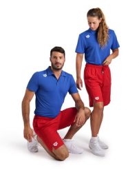 Spodenki Arena Team Bermuda Panel. Czerwone krótkie spodenki sportowe Arena, l, bez wzorów, z materiału. Za 179.00 zł.