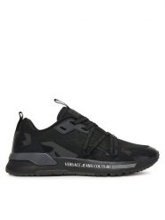 Versace Jeans Couture Sneakersy 79YA3SA8 ZSD07 Czarny. Czarne buty sportowe casual Versace Jeans Couture, bez wzorów, z jeansu, bez zapięcia. Za 639.99 zł.