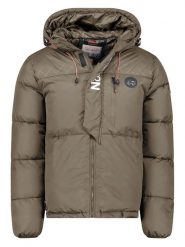 Geographical Norway Kurtka zimowa "Betincelle" w kolorze khaki rozmiar: L. Brązowe kurtki Geographical Norway, na zimę, l, bez wzorów, bez kaptura. Za 336.61 zł.