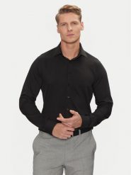 Calvin Klein Koszula Performance Solid Slim Shirt K10K114324 Czarny Regular Fit. Czarne koszule CALVIN KLEIN, m, bez wzorów, z syntetyku, bez kołnierzyka, bez ramiączek. Za 319.99 zł.