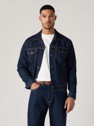 Levi's Kurtka dżinsowa w kolorze granatowym rozmiar: XL. Niebieskie kurtki Levi's®, s, z aplikacjami, z bawełny, bez kaptura. Za 173.29 zł.