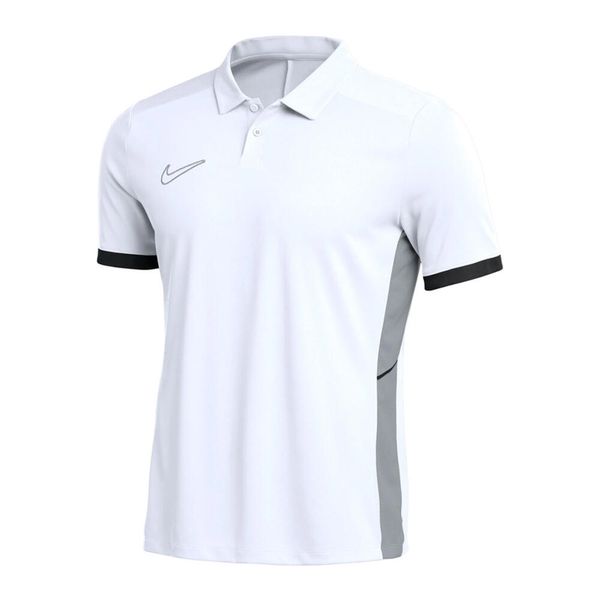 Męska Koszulka Polo DriFit Academy 25. Białe koszulki polo Nike, m, bez wzorów, bez kołnierzyka, bez ramiączek. Za 211.99 zł.