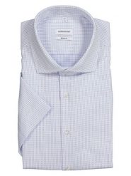 Seidensticker Koszula w kolorze błękitnym rozmiar: 45. Niebieskie koszule Seidensticker, bez wzorów, z bawełny, bez kołnierzyka, bez ramiączek. Za 121.80 zł.