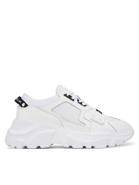 Versace Jeans Couture Sneakersy 80YA3SC4 ZSE20 Biały. Białe buty sportowe casual Versace Jeans Couture, bez wzorów, z jeansu, bez zapięcia. Za 616.99 zł.