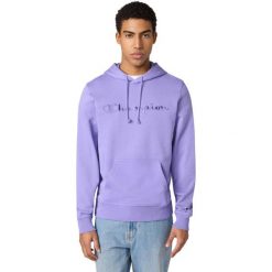 Bluza męska CHAMPION Hooded Sweatshirt. Fioletowe bluzy z kapturem Champion, m, bez wzorów, z materiału. Za 190.99 zł.