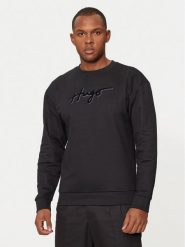 Hugo Bluza Easy 50528579 Czarny Regular Fit. Czarne bluzy Hugo, m, bez wzorów, z bawełny, bez kaptura. Za 549.99 zł.