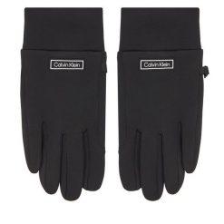 Rękawiczki Męskie Calvin Klein. Czarne rękawiczki CALVIN KLEIN, bez wzorów, z dzianiny. Za 169.99 zł.