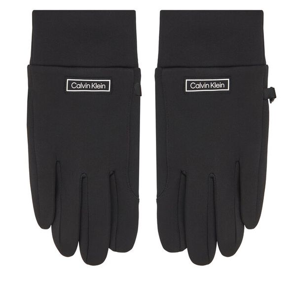 Rękawiczki Męskie Calvin Klein. Czarne rękawiczki CALVIN KLEIN, bez wzorów, z dzianiny. Za 169.99 zł.
