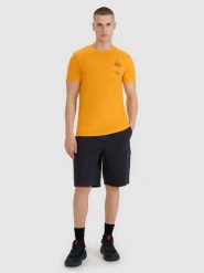 4F Spodenki casual cargo męskie - czarne L. Czarne krótkie spodenki sportowe 4F, l, bez wzorów, z bawełny. W wyprzedaży za 89.99 zł.